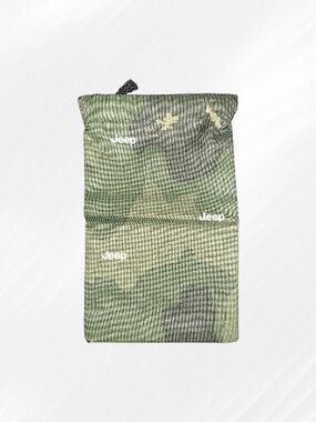 Jeep Camo Drawstring Bag Small Pouch Green Camouflage Utility Travel Storage NEW